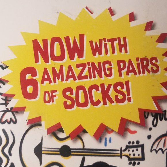 friends tv show mens casual crew socks 6 pack new - Picture 4 of 4